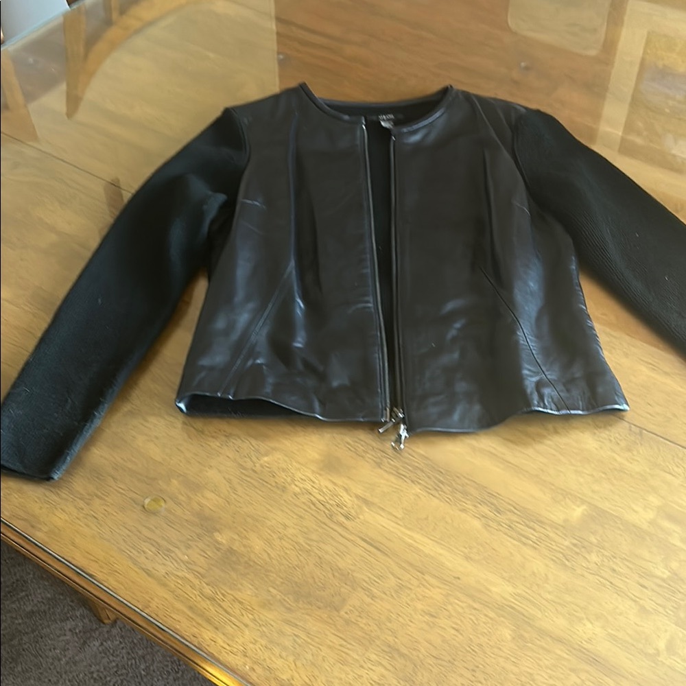 Black Leather Women's Jacket